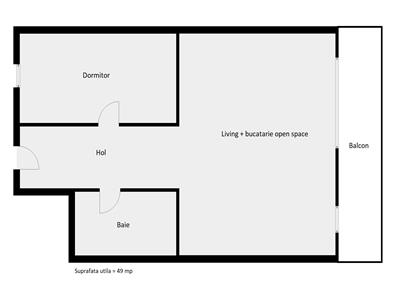 Apartament cu 2 camere, 49 mp utili, situat in cartierul Europa!